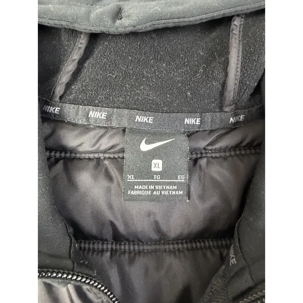 Nike Therma-FIT Hooded Puffer Jacket Black Full Zip Men’s XL Insulated